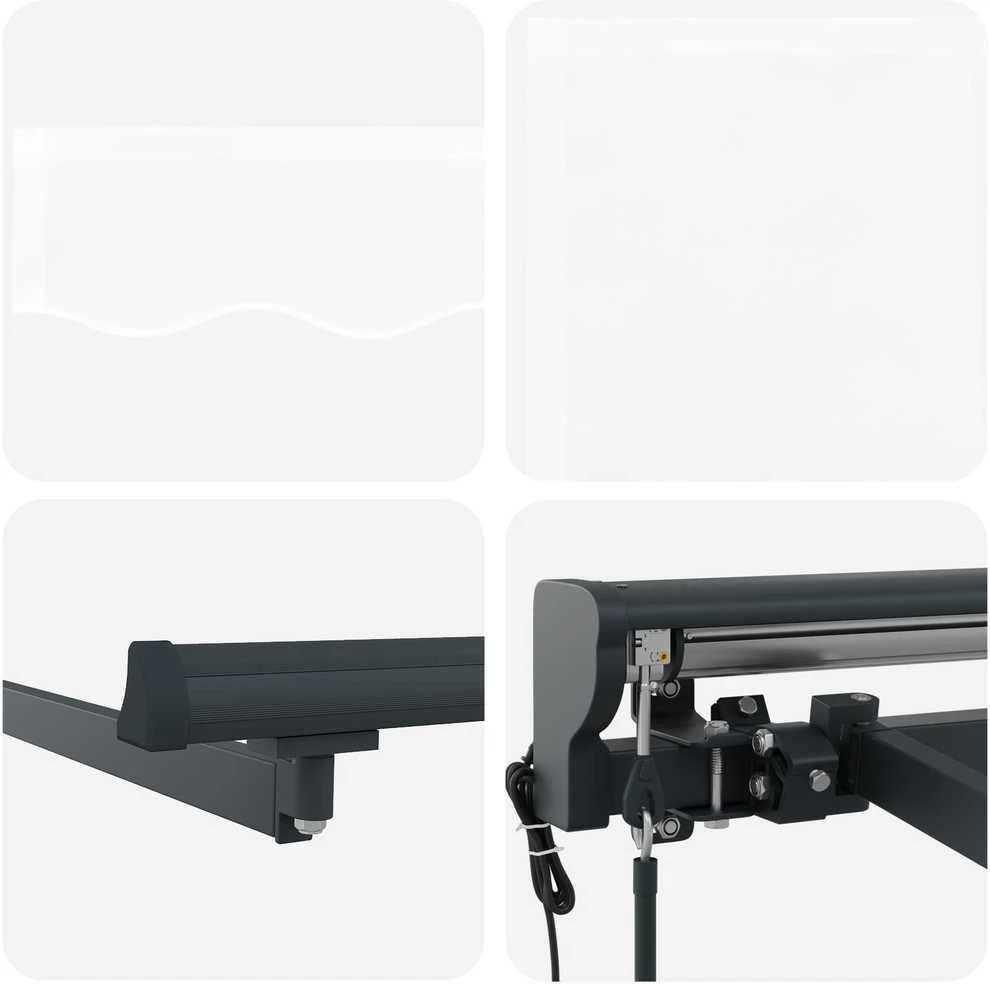 Markizės rėmas Balta 350 x 250 cm Poliesteris su PU danga