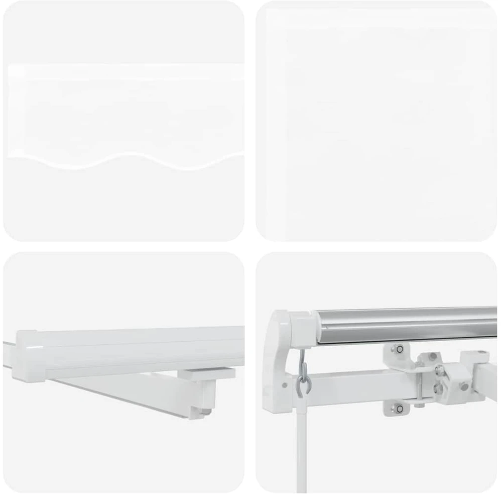Ištraukiama markizė Balta 450 × 350 cm Audinys ir aliuminis