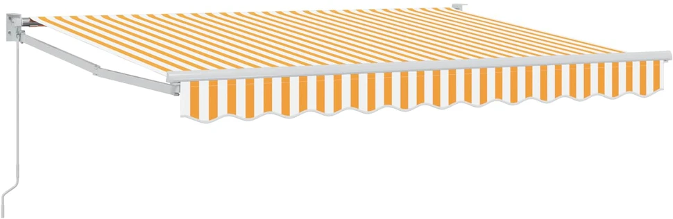 Ištraukiama markizė Geltona ir balta 3,5 x 2 m