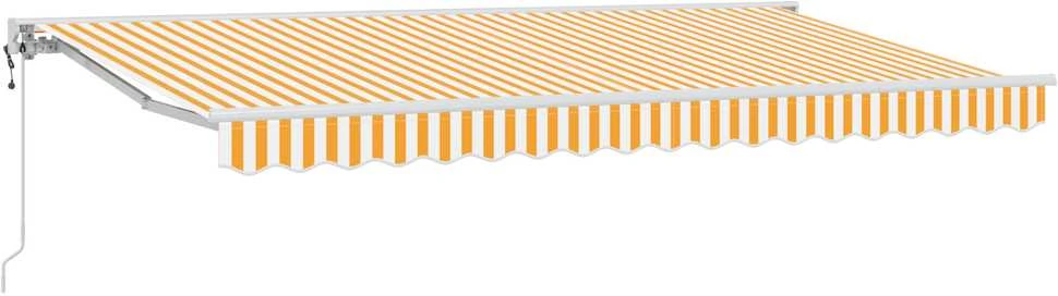 Markizės rėmas Geltona ir balta 350 x 200 cm
