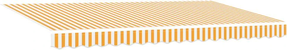 Markizės rėmas Geltona ir balta 350 x 200 cm
