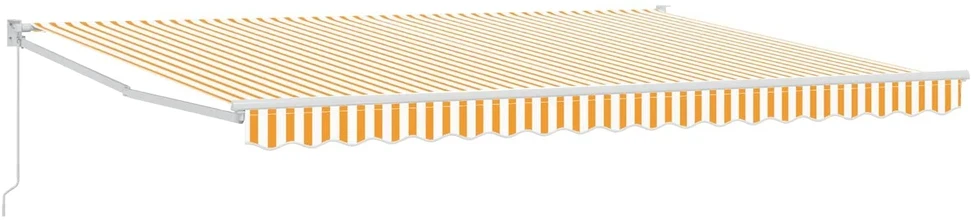 Ištraukiama markizė Geltona ir balta 4 x 2 m
