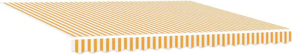 Markizės rėmas Geltona ir balta 400 × 300 cm