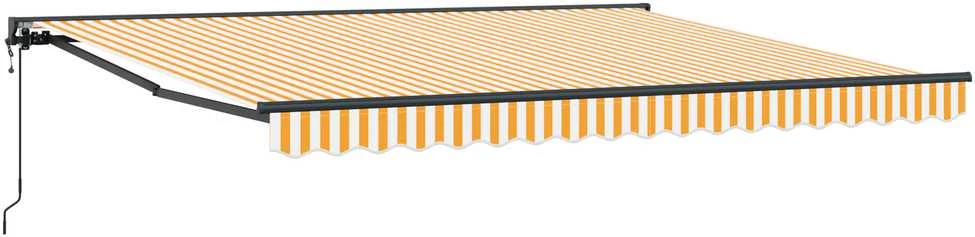 Markizės rėmas Geltona ir balta 400 × 300 cm