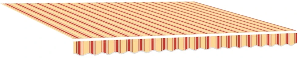 Ištraukiama markizė, geltona/balta, 4x3m, audinys ir aliuminis