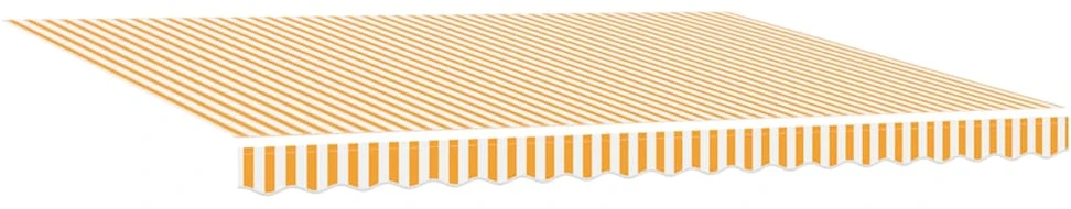 Ištraukiama markizė, geltona/balta, 4x3m, audinys ir aliuminis