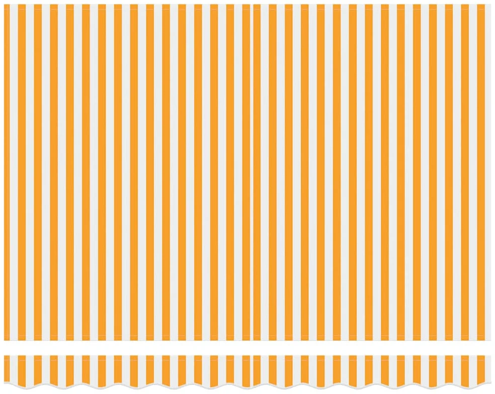Ištraukiama markizė, geltona/balta, 3x2,5m, audinys/aliuminis