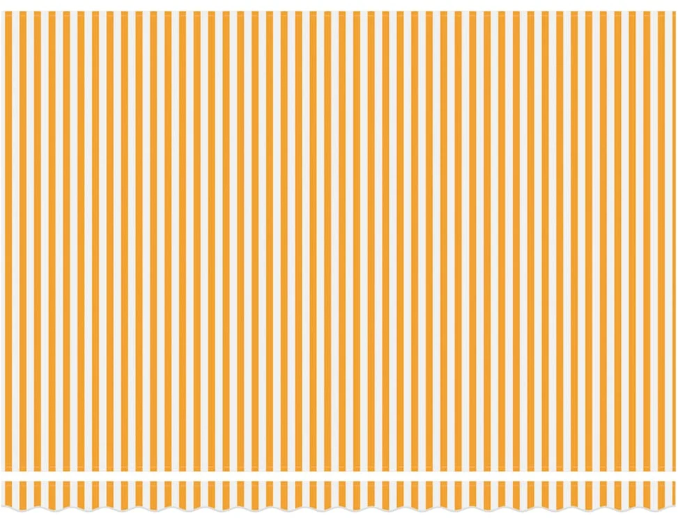 Ištraukiama markizė, geltona/balta, 4,5x3m, audinys/aliuminis