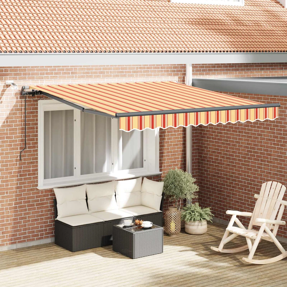 Ištraukiama markizė Geltona ir Oranžinė 350 x 250 cm