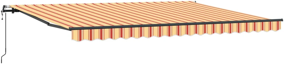 Ištraukiama markizė Geltona ir Oranžinė 450 × 350 cm