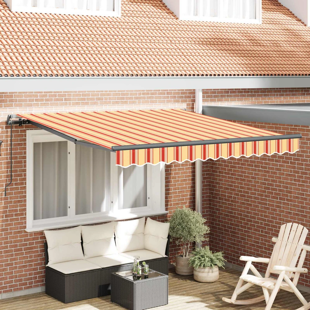 Ištraukiama markizė Geltona ir Oranžinė 300 x 250 cm