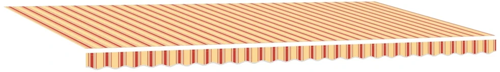 Ištraukiama markizė Geltona ir Oranžinė 600 × 300 cm