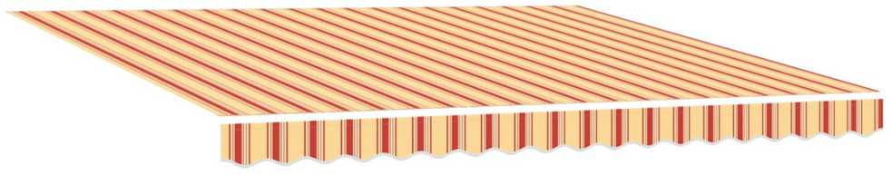 Ištraukiama markizė Geltona ir Oranžinė 400 × 300 cm