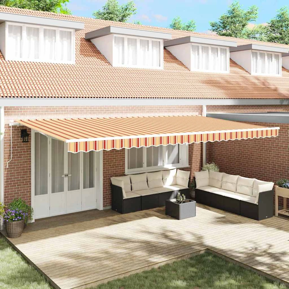 Ištraukiama markizė Geltona ir Oranžinė 600 × 300 cm
