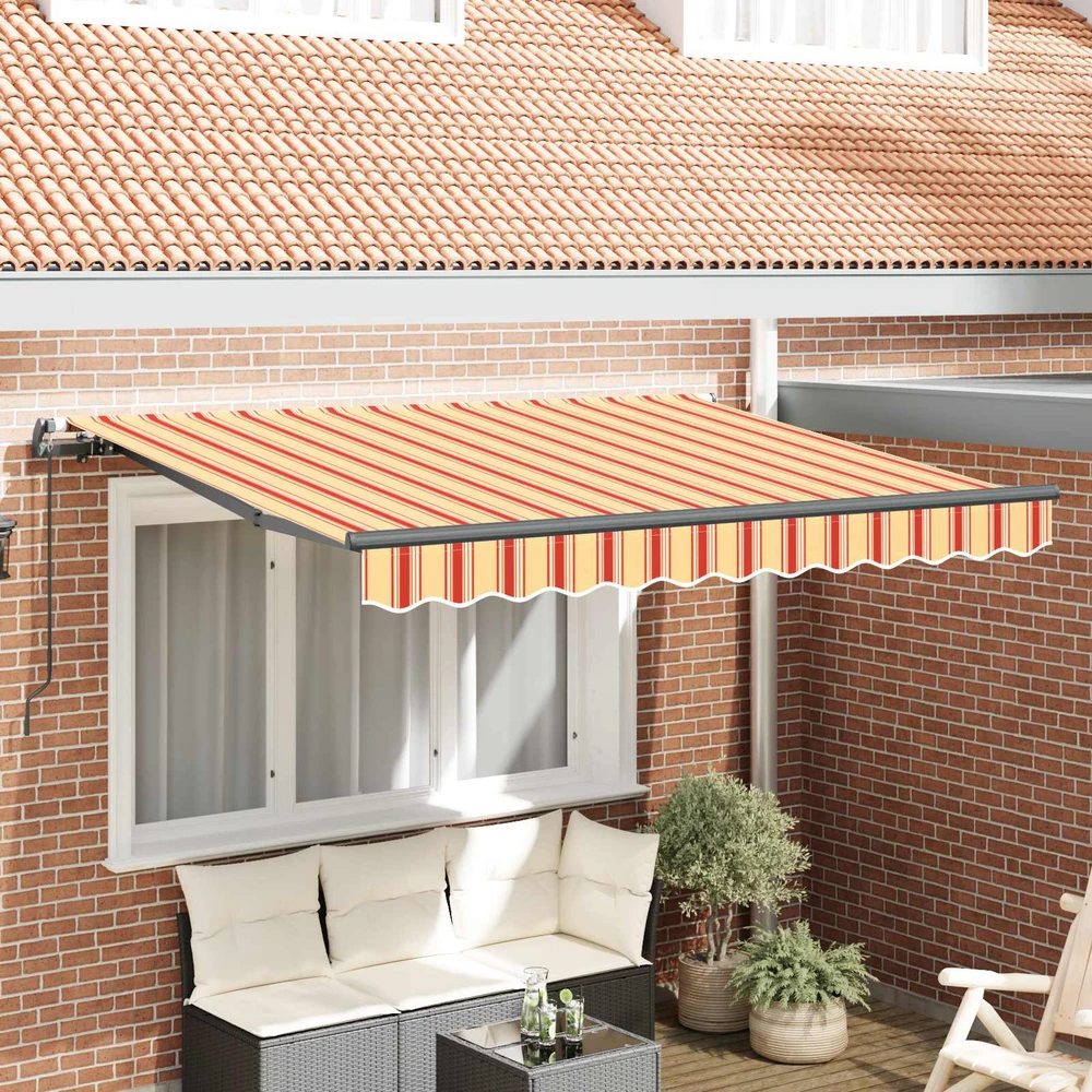 Ištraukiama markizė Geltona ir Oranžinė 250 x 200 cm audinys