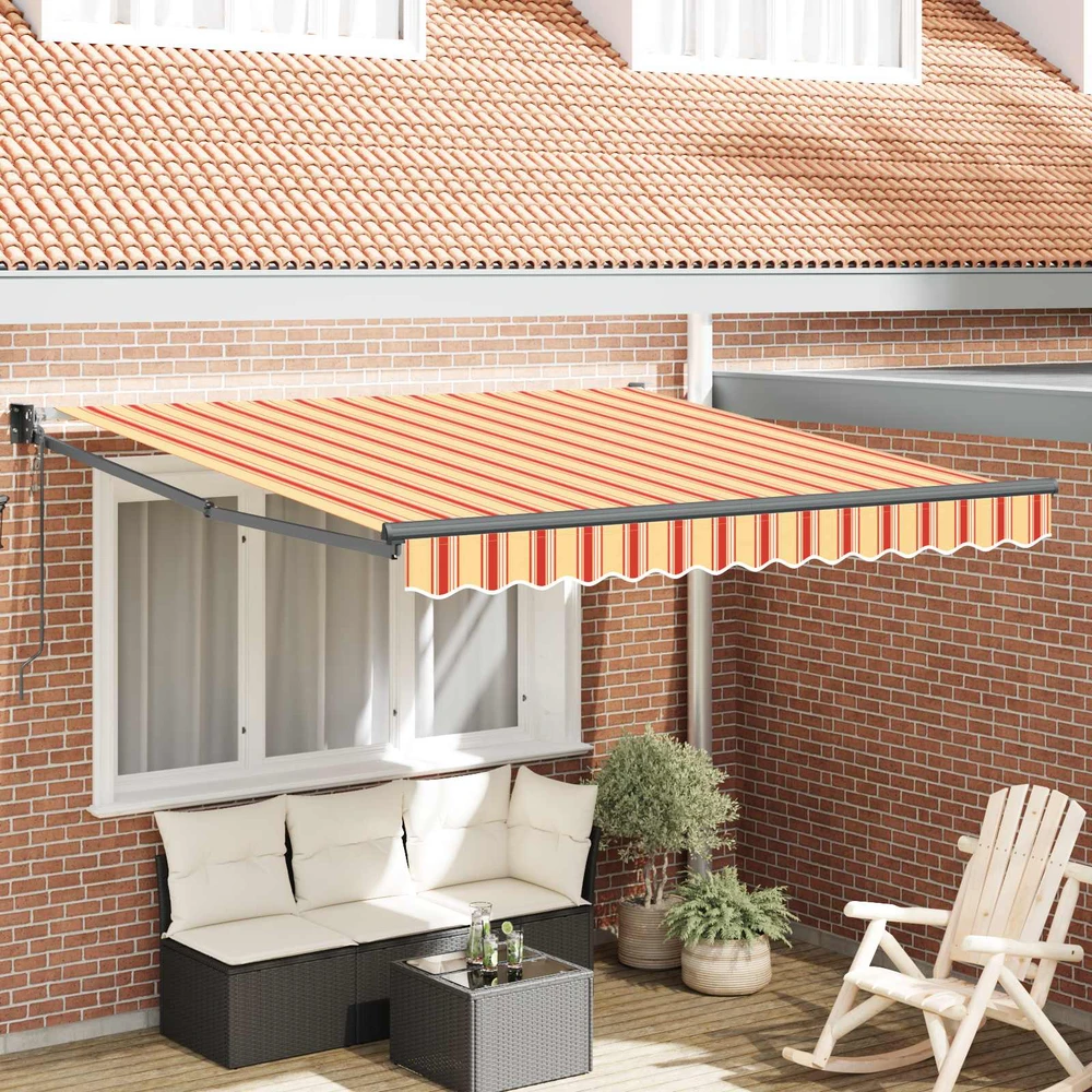 Ištraukiama markizė Geltona ir Oranžinė 300 x 250 cm