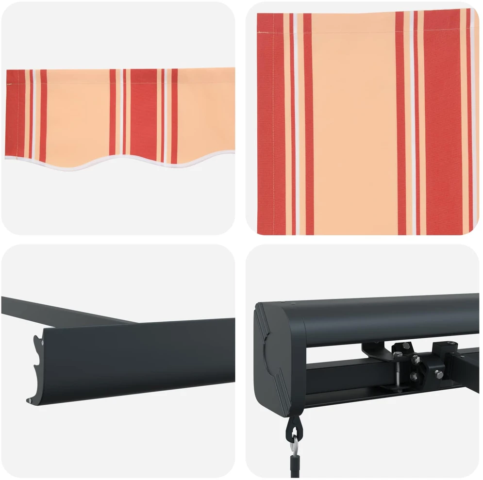 Ištraukiama markizė Geltona ir Oranžinė 350 x 250 cm
