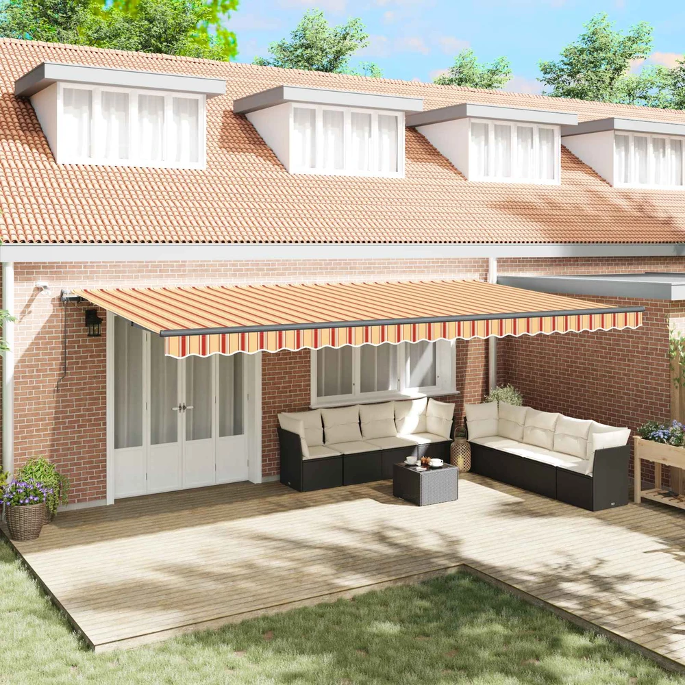 Ištraukiama markizė Geltona ir Oranžinė 600 × 300 cm