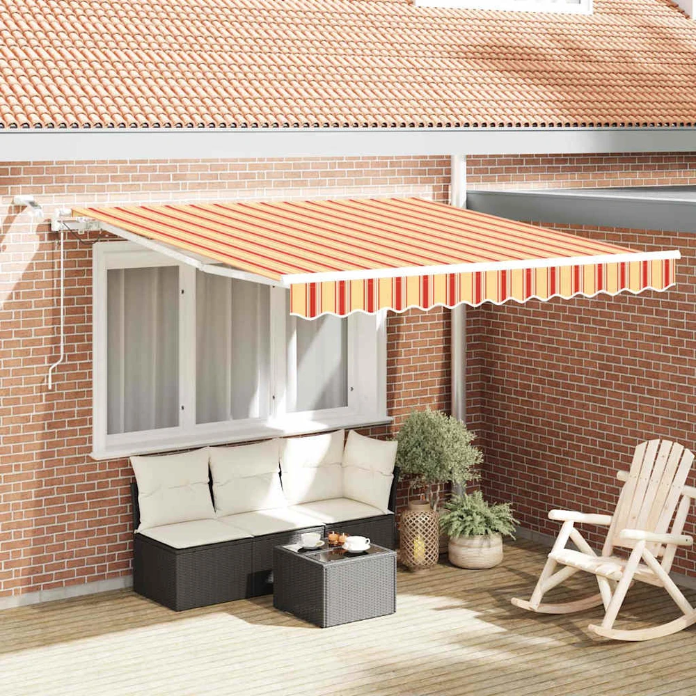 Ištraukiama markizė Geltona ir Oranžinė 300 x 250 cm