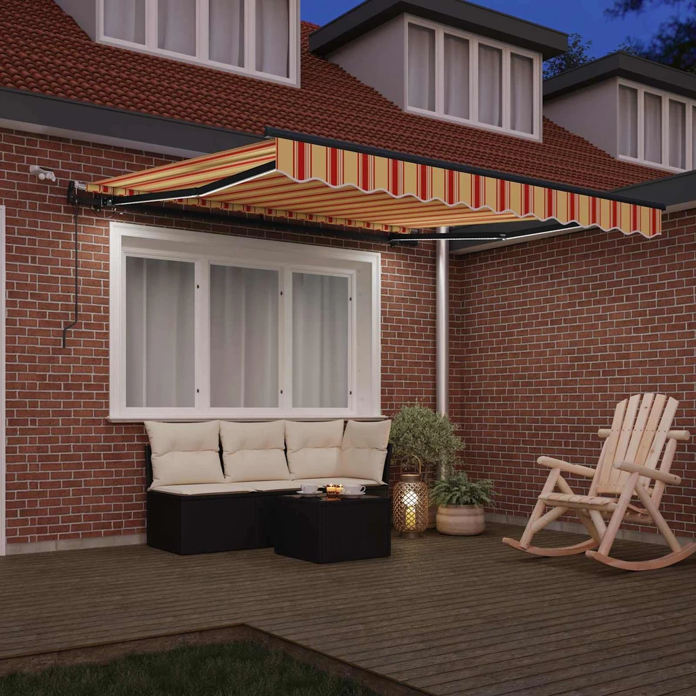 Ištraukiama markizė Geltona ir Oranžinė 350 x 250 cm