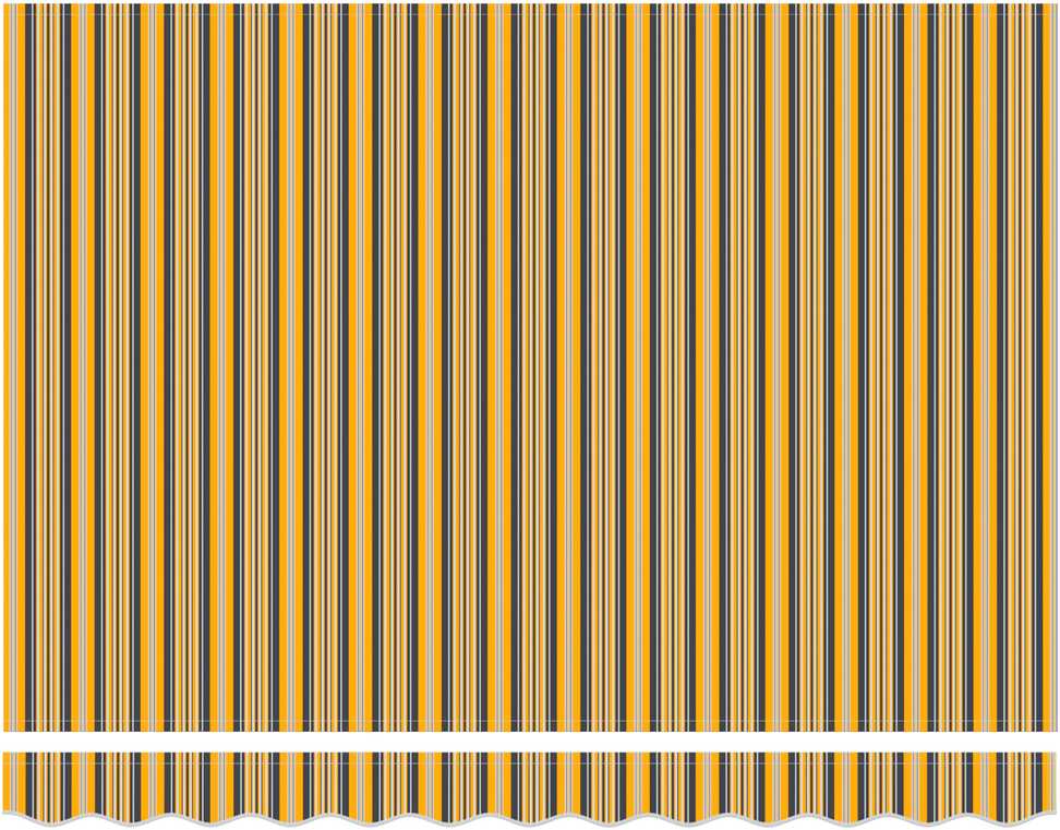 Ištraukiama markizė Geltonas ir Pilkas 250 x 200 cm audinys