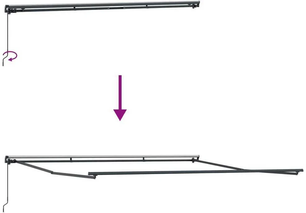 Ištraukiama markizė Įvairiaspalvis 450 × 350 cm