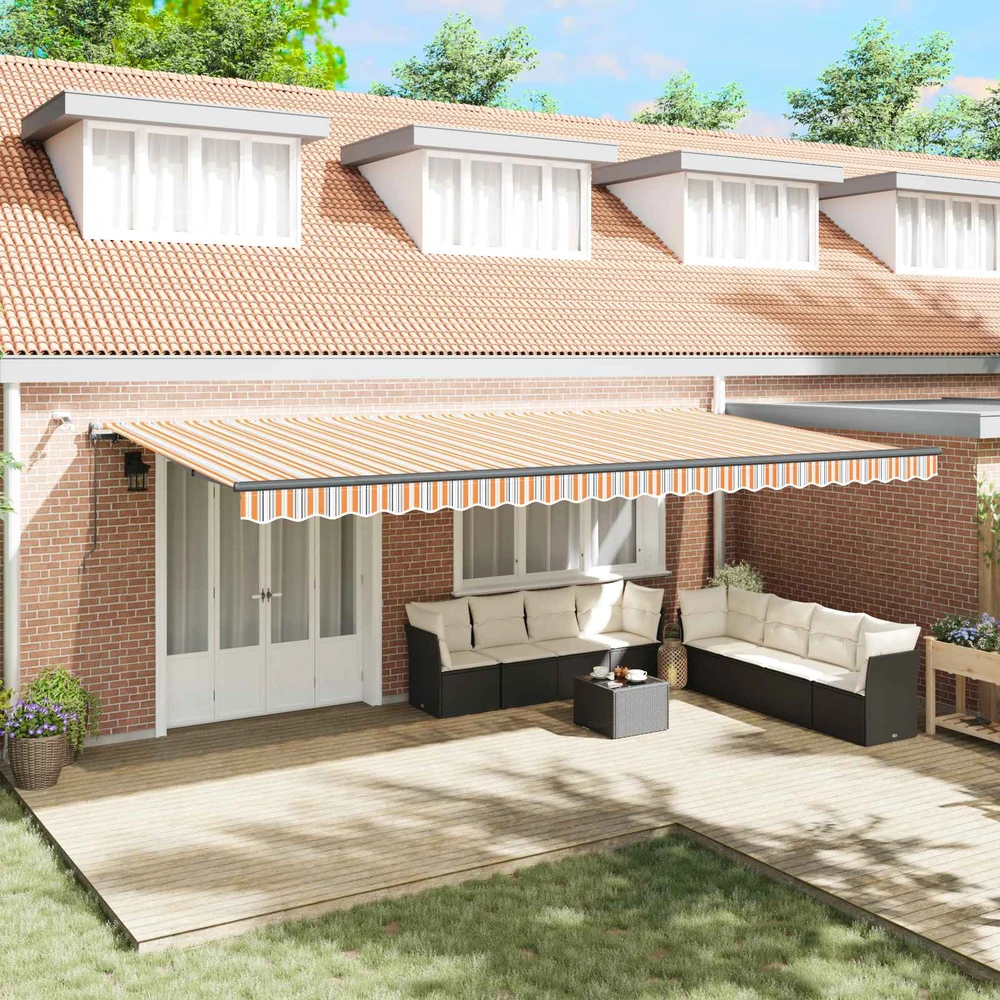 Ištraukiama markizė Įvairiaspalvis 600 × 300 cm Poliesteris