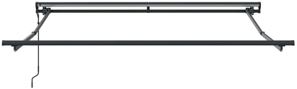 Markizės rėmas Juoda 350 x 250 cm Poliesteris su PU danga