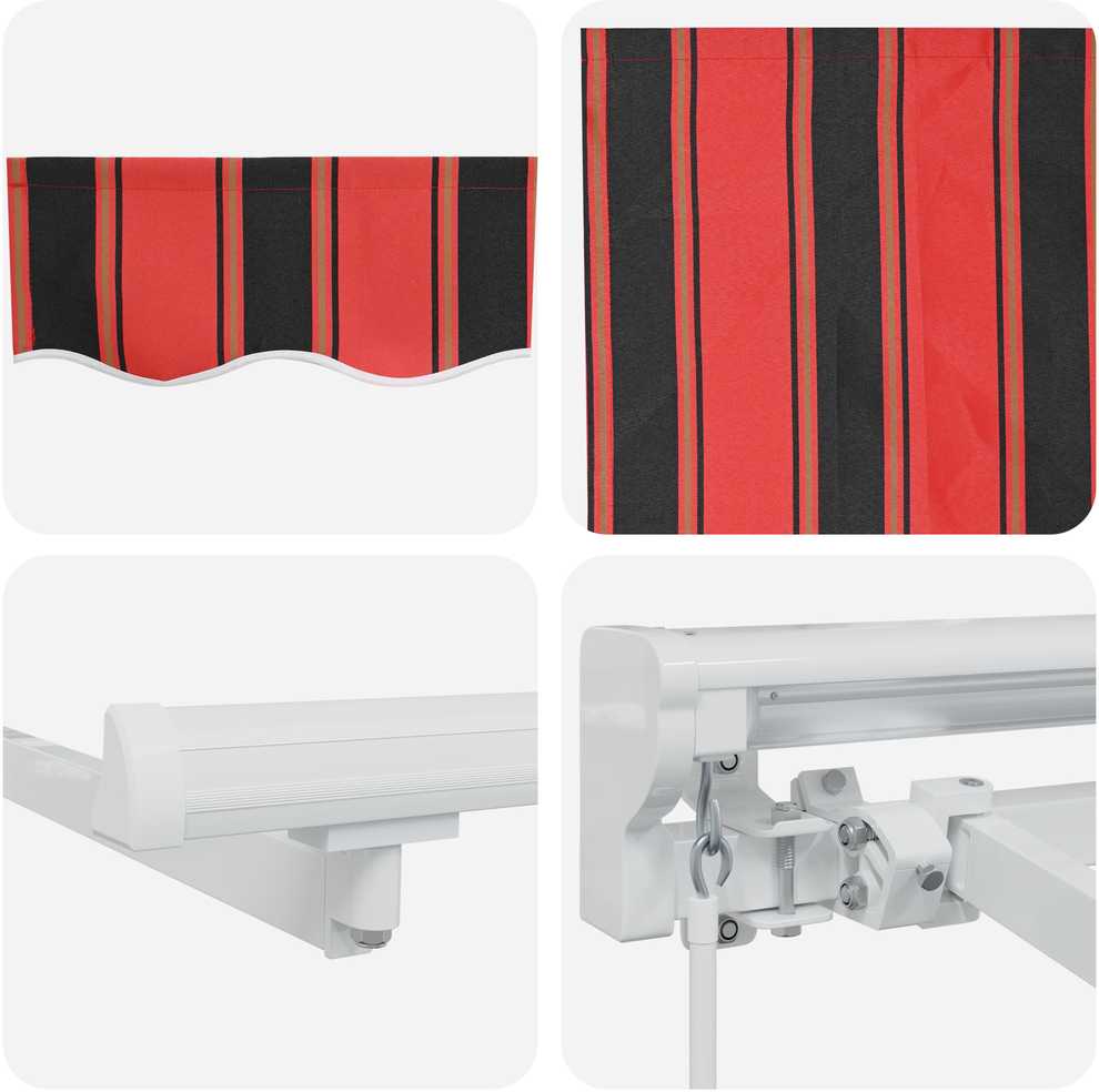 Markizės rėmas Oranžinis ir Juodas 250 x 200 cm