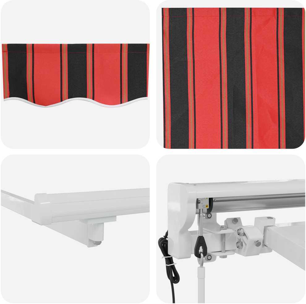 Markizės rėmas Oranžinis ir Juodas 250 x 200 cm