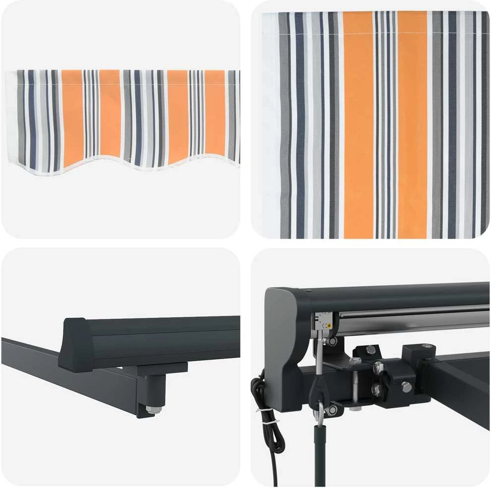 Markizės rėmas Mėlynas ir Oranžinis 300 x 250 cm