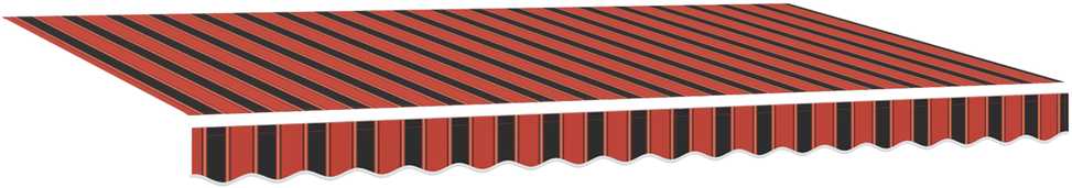 Markizės rėmas Oranžinis ir Juodas 350 x 200 cm