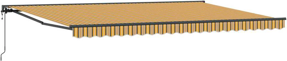 Markizės rėmas Geltonas ir Pilkas 500 × 300 cm