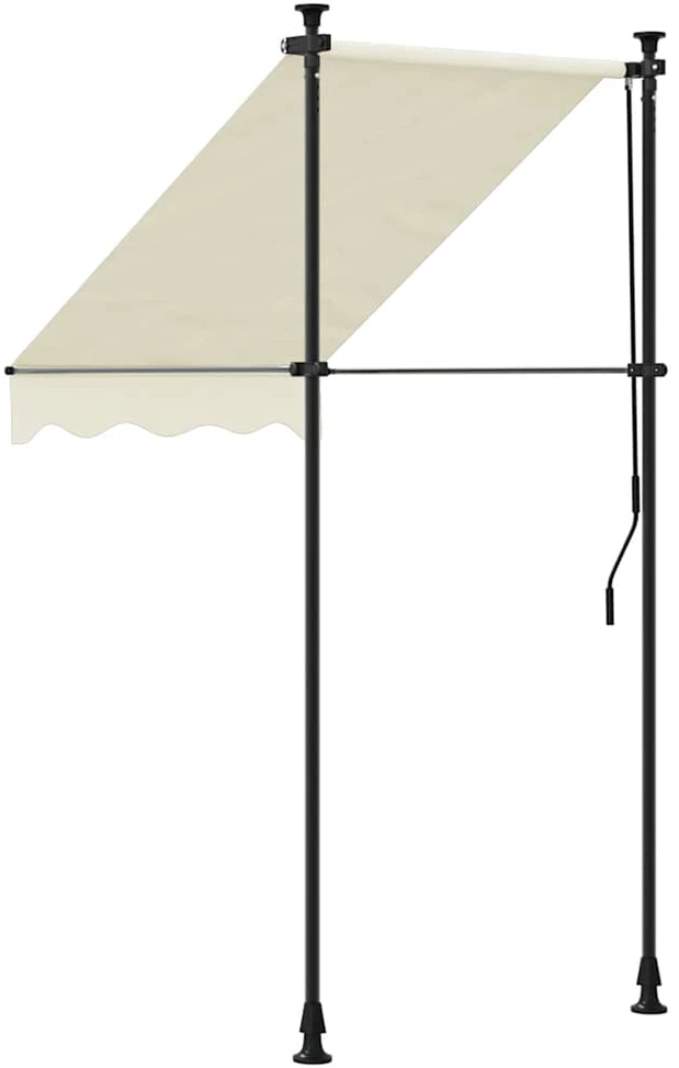 Ištraukiama markizė, kreminė, 100x150cm, audinys ir plienas