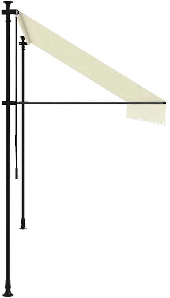 Ištraukiama markizė, kreminė, 350x150cm, audinys ir plienas
