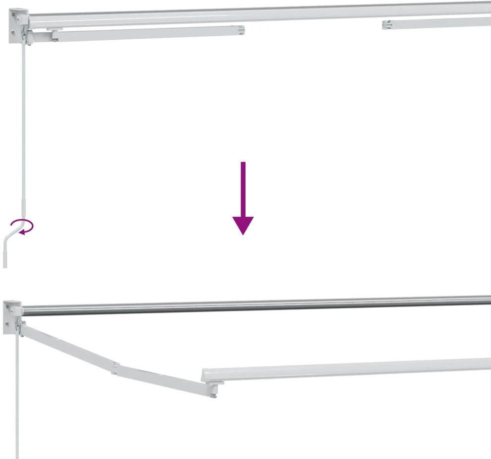 Ištraukiama markizė Kreminė 4 x 2 m