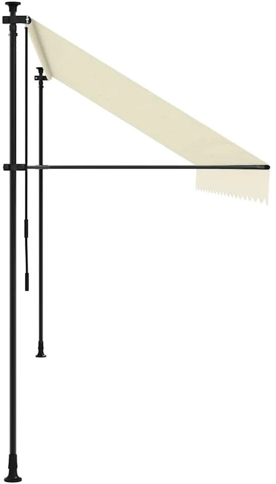 Ištraukiama markizė, kreminė, 400x150cm, audinys ir plienas