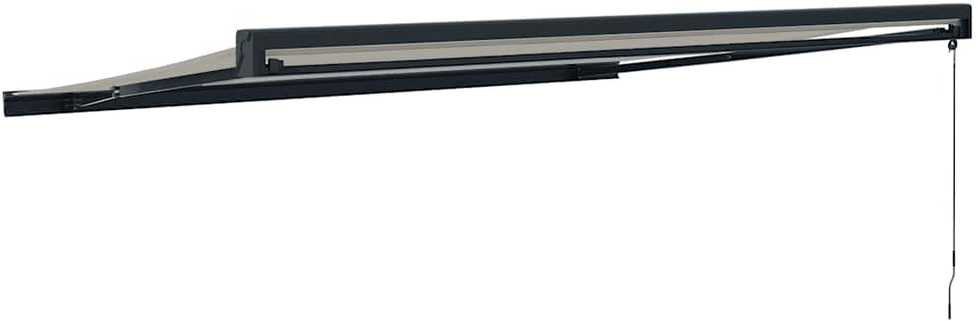 Ištraukiama markizė, kreminė, 4,5x3m, audinys ir aliuminis