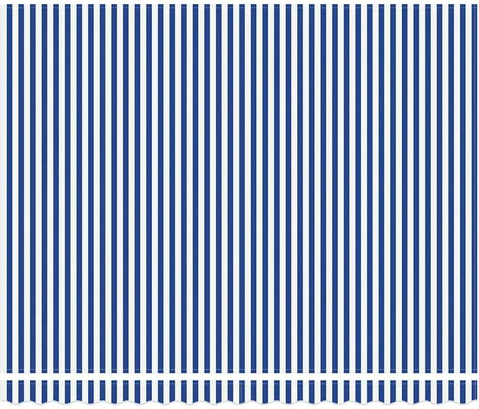 Ištraukiama markizė Mėlyna ir balta 400 × 300 cm