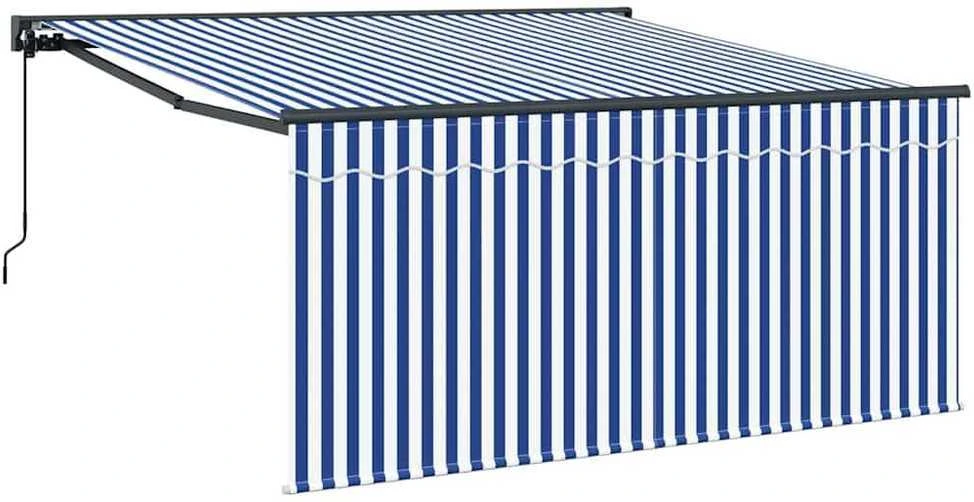 Ištraukiama markizė Mėlyna ir balta 350 x 250 cm