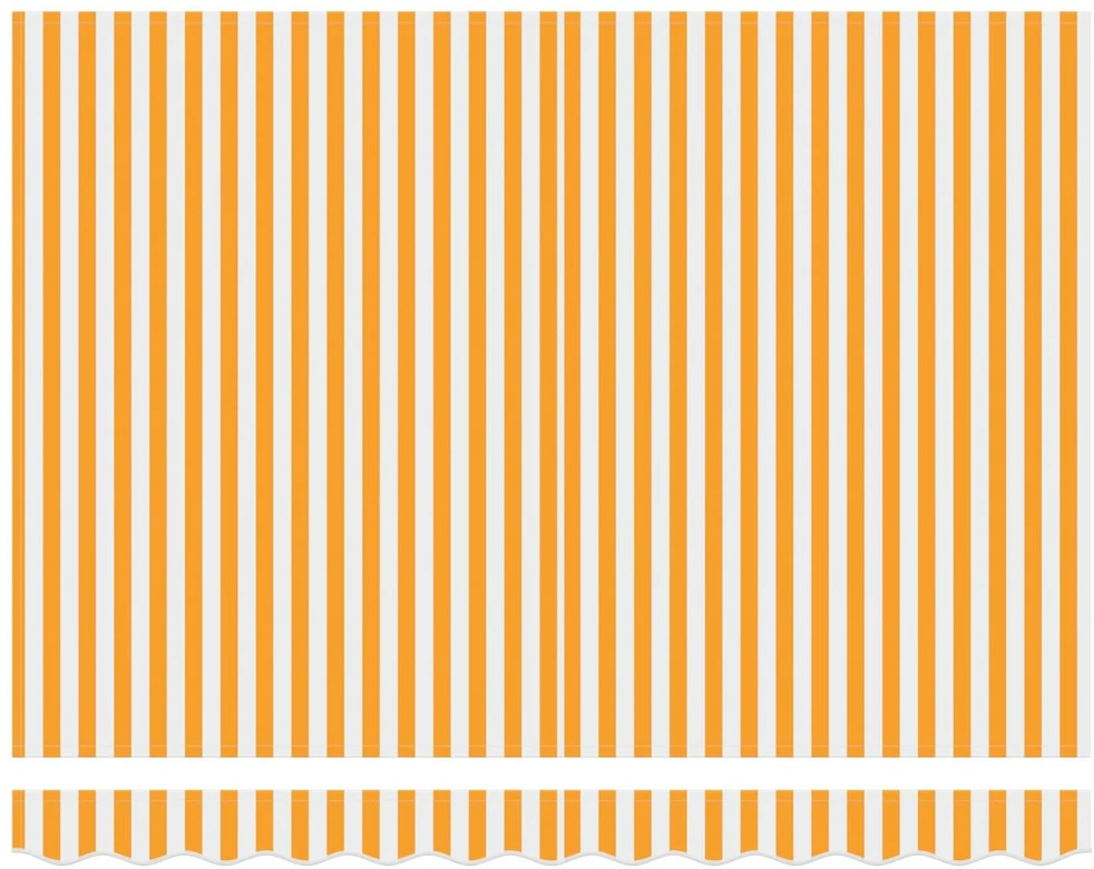 Ištraukiama markizė, geltona/balta, 3,5x2,5m, audinys/aliuminis