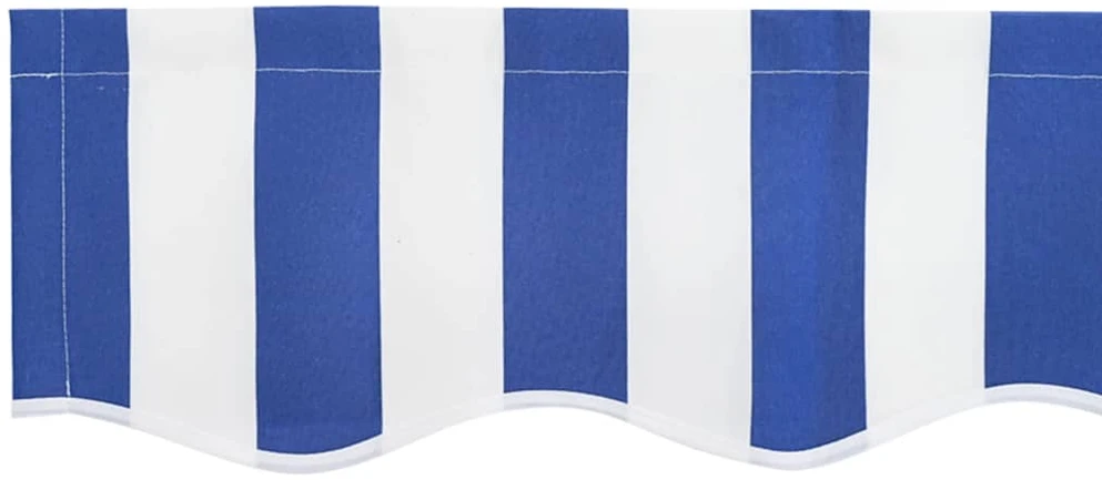 Ištraukiama markizė, mėlyna/balta, 3,5x2,5m, audinys/aliuminis