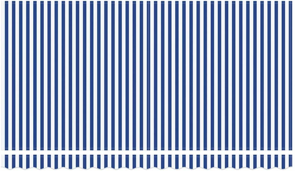 Ištraukiama markizė Mėlyna ir balta 400 x 200 cm