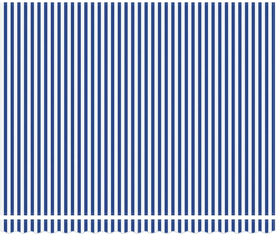 Ištraukiama markizė Mėlyna ir balta 400 × 300 cm