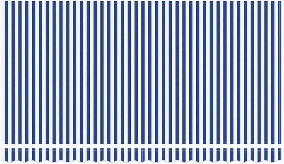 Ištraukiama markizė Mėlyna ir balta 400 x 200 cm