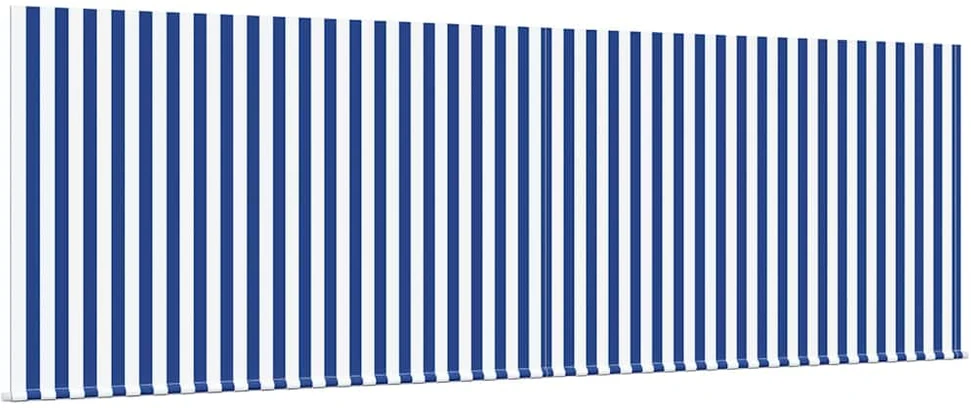 Ištraukiama markizė Mėlyna ir balta 400 × 300 cm