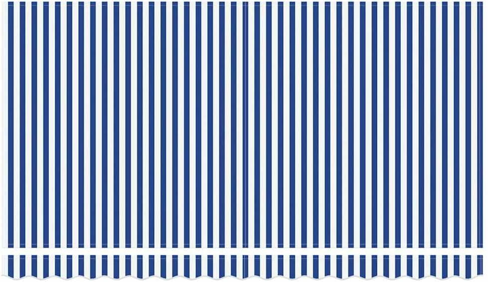 Ištraukiama markizė Mėlyna ir balta 400 x 200 cm