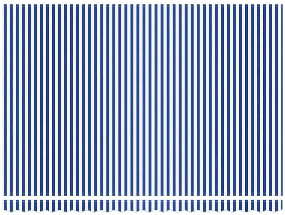 Ištraukiama markizė Mėlyna ir balta 400 × 300 cm