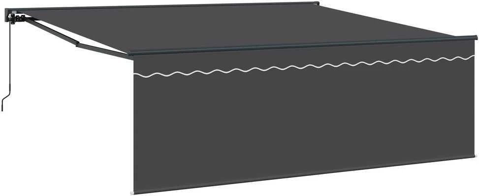 Markizės rėmas Geltona ir balta 350 x 250 cm