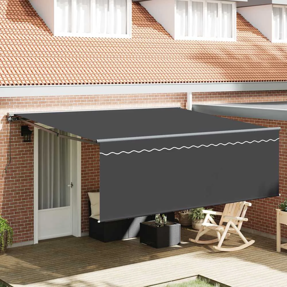 Markizės rėmas Geltona ir balta 350 x 250 cm